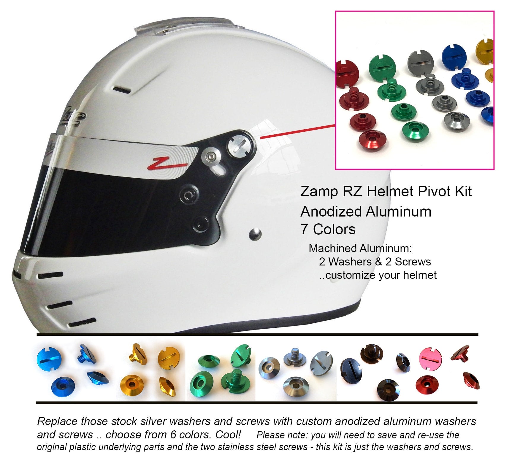 thumbnail image 2 of BRP Ski-Doo Modular Helmet 2/3 Jaw Pivot Kit – 4483470090 2 of 4